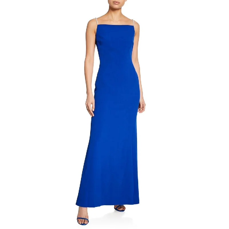 Street Sports Style Karl Lagerfeld Paris Women's Pearly Straps Gown Blue Size 12