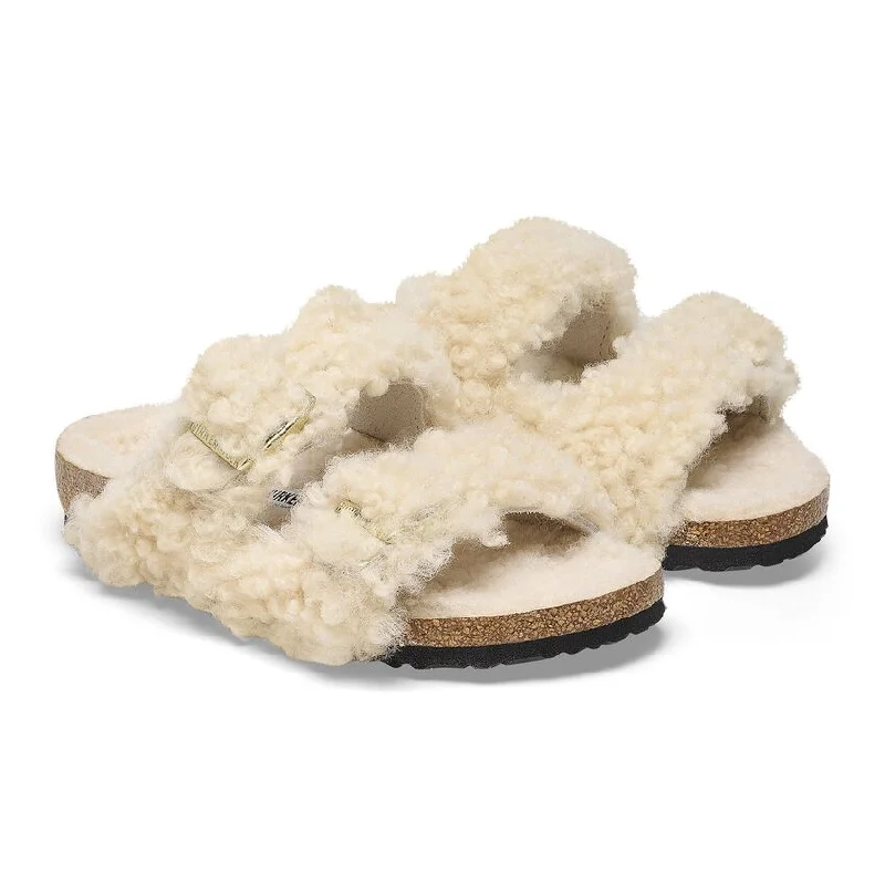 Sweet Style Birkenstock Arizona Kids N | Teddy Eggshell
