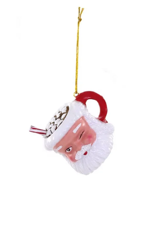 Exquisite Tailoring Joyful Santa Mug Ornament