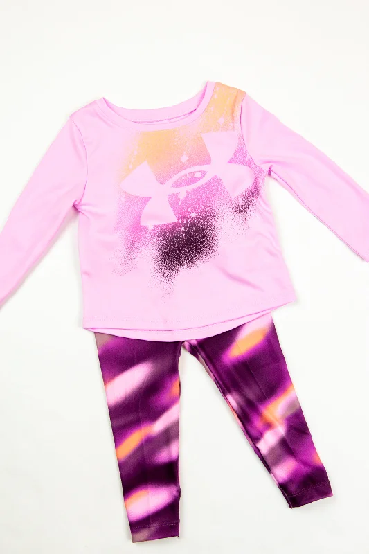 Street Personality Style Under Armour 2 Piece Set | Stellar Pink