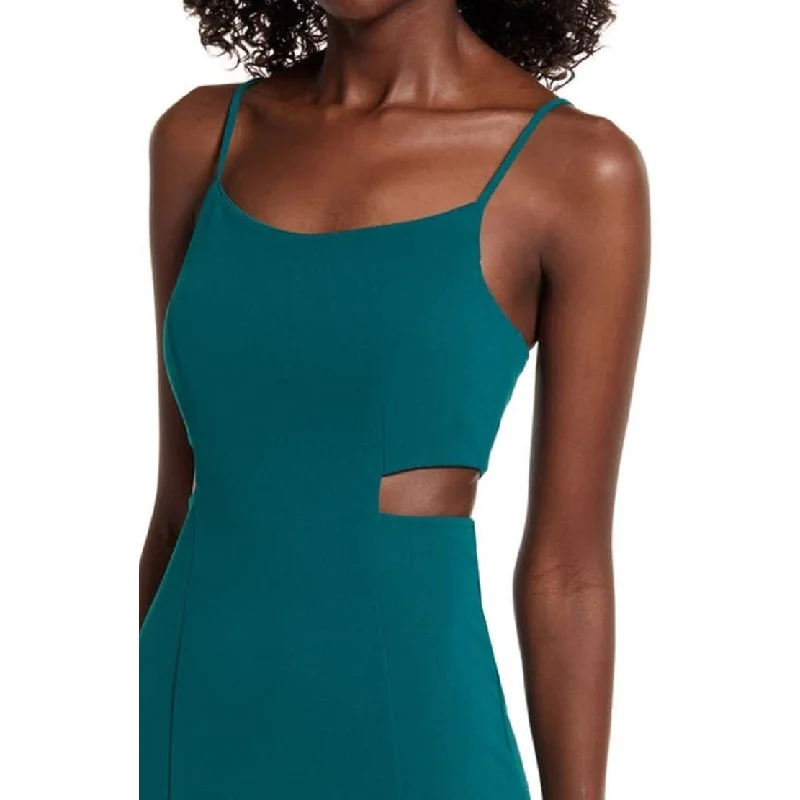 Light Comfort Jump Women's Cutout Crepe Column Gown Green Size 12