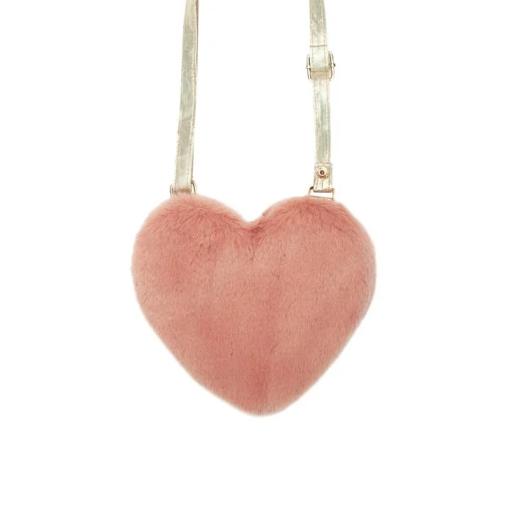 Age-reducing Style Rockahula Fluffy Heart Bag