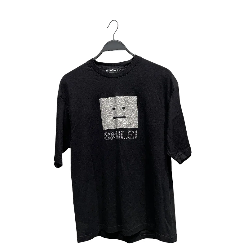Simple Design Acne Studios/T-Shirt/Cotton/BLK/