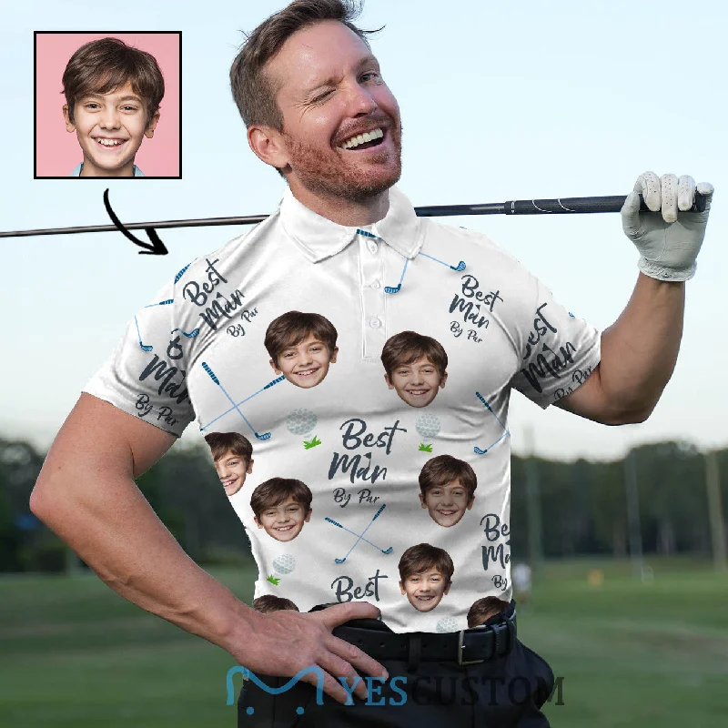 Trendy Traveler Custom Face Best Man By Par All Over Print Polo Shirt Personalized Men's Golf Shirt Trendy Traveler Custom Face Best Man By Par All Over Print Polo Shirt Personalized Men's Golf Shirt