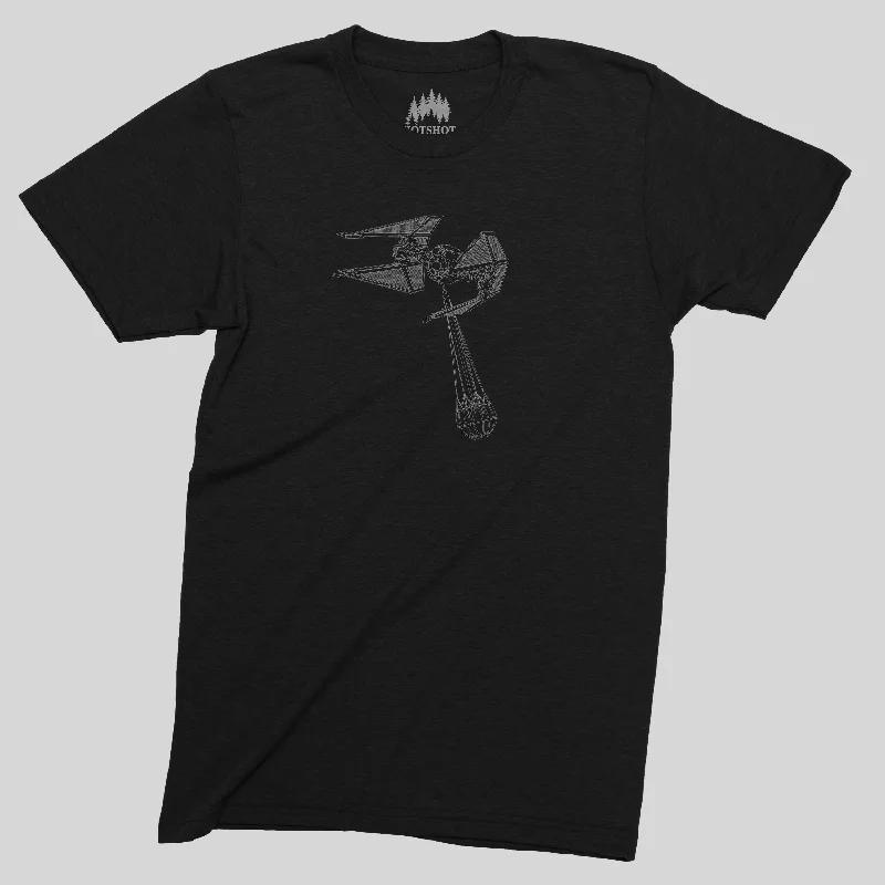 Soft Style TIE BLACK T-SHIRT