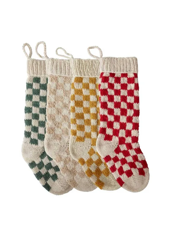 Luxury Temperament Damier Stocking