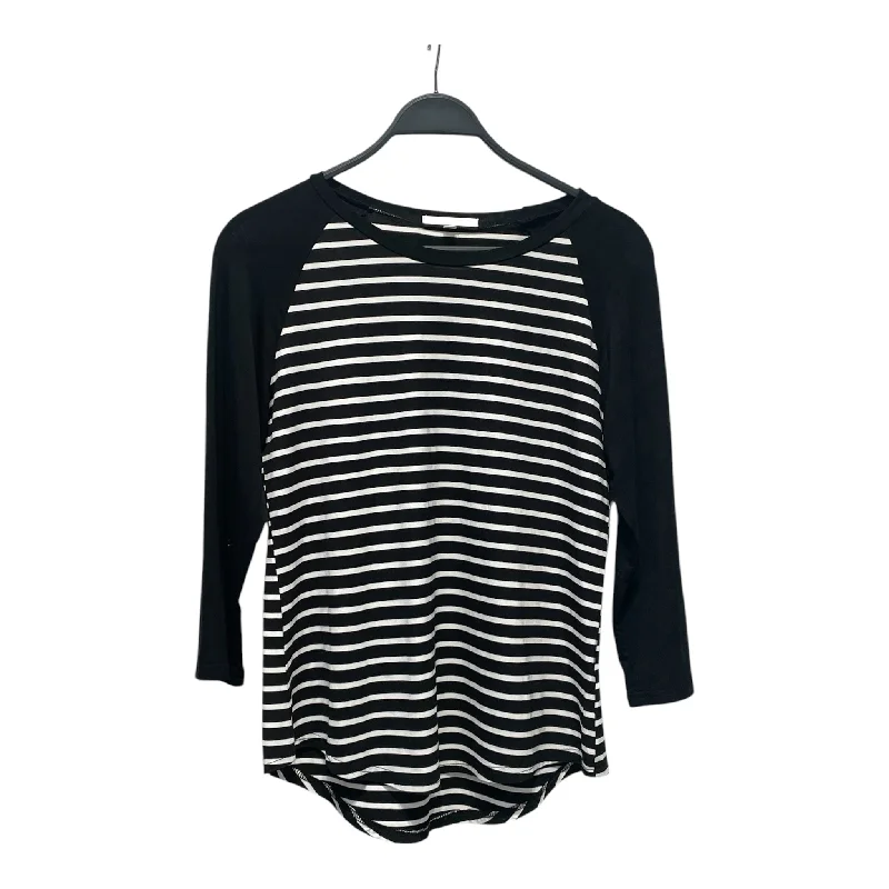 Luxury Classic Helmut Lang/LS T-Shirt/M/Stripe/Cotton/WHT/