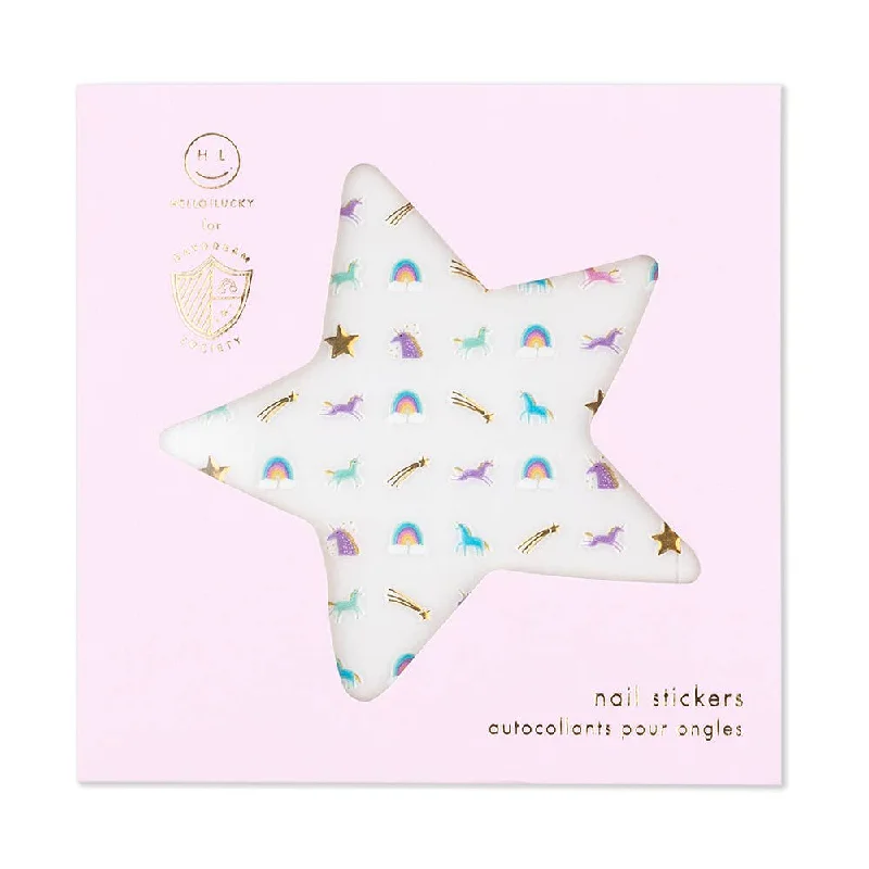 Street Fashion Daydream Society Nail Stickers in Unicorn + Rainbows