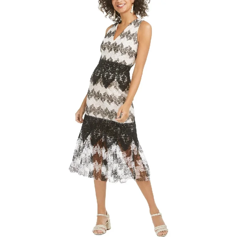 Tropical Style Foxiedox Women's Montana Crochet Long Maxi Dress Black Size X-Small