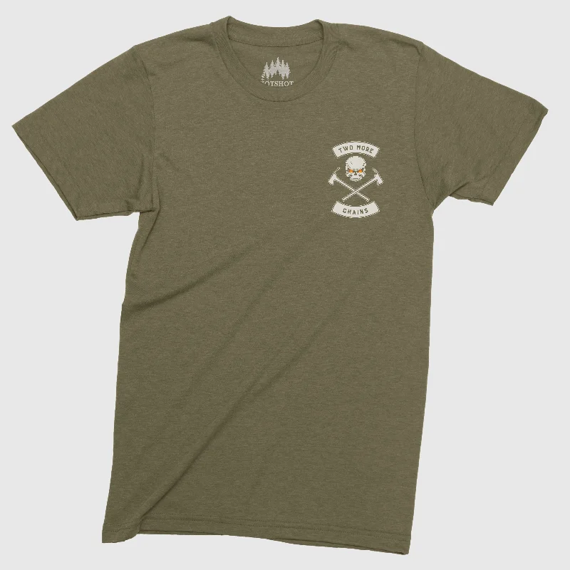 Cozy Layers TWO MORE CHAINS OD GREEN TSHIRT