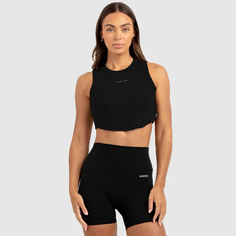 British casual Womens Scoop Tank - Black
