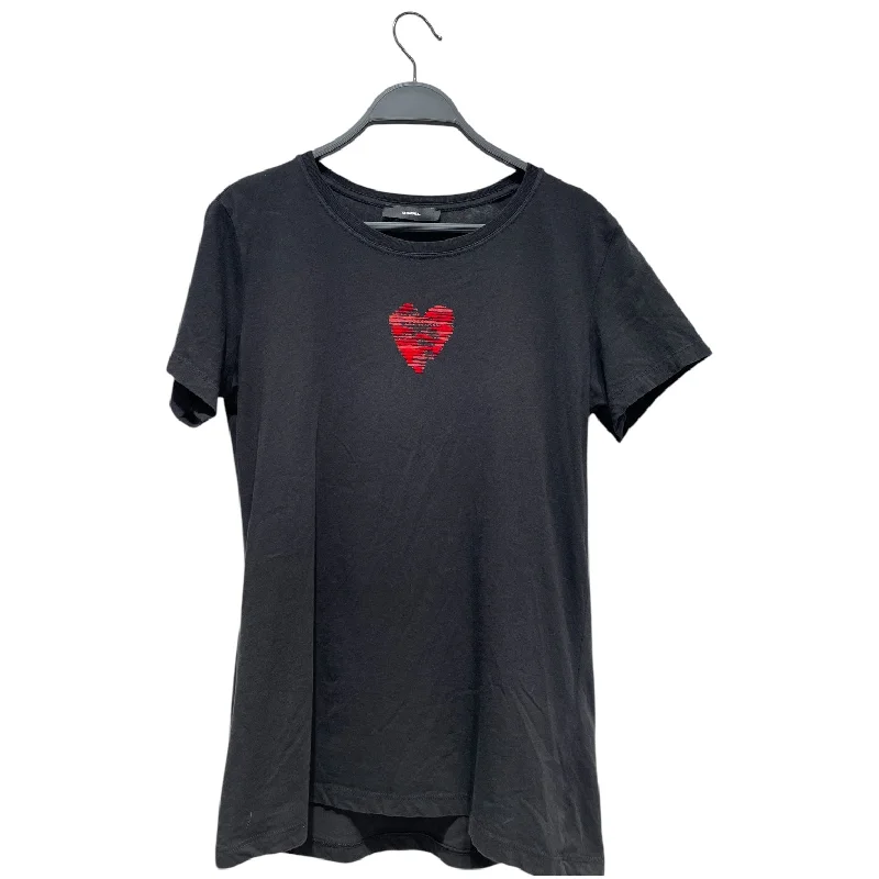 Printing decoration DIESEL/T-Shirt/S/Cotton/BLK/HEART