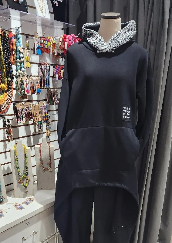 Floral Prints Paolo Tricot Sale, DM11589 Trapeze Hi Lo Hoodie 40% Off Regular Price
