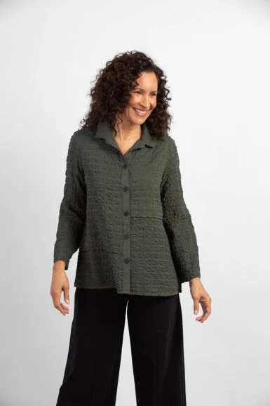 Ethnic Style Habitat Sale, 23730 Solid Lapped Seam Tunic Shirt 60% Off Regular Price