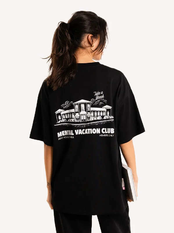 Retro Skirt Design Mental Vacation Club T-Shirt