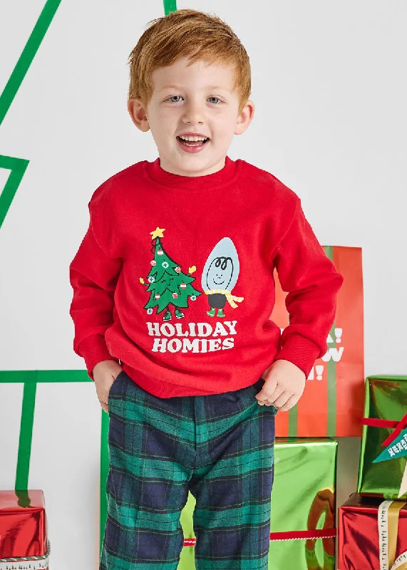 Versatile Items Holiday Homies Crewneck Sweatshirt - Red