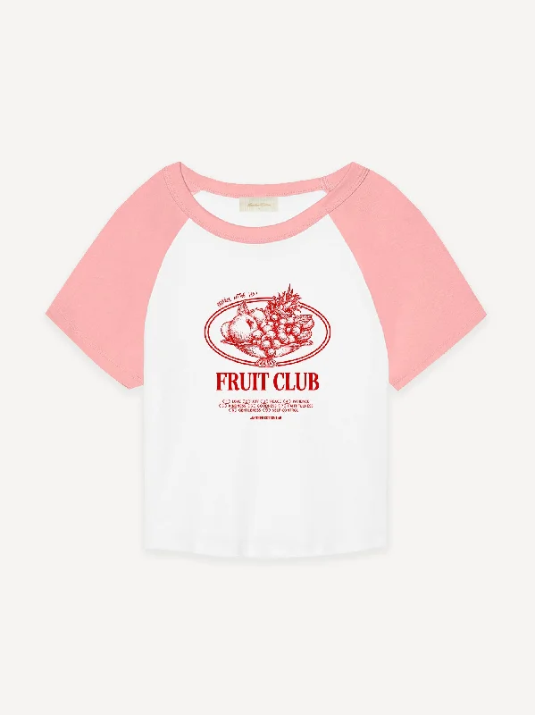 Bright Colors Fruit Club Rib Raglan Baby Tee