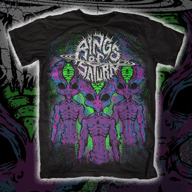 Eye-catching Personality Rings of Saturn "First Contact" T-Shirt
