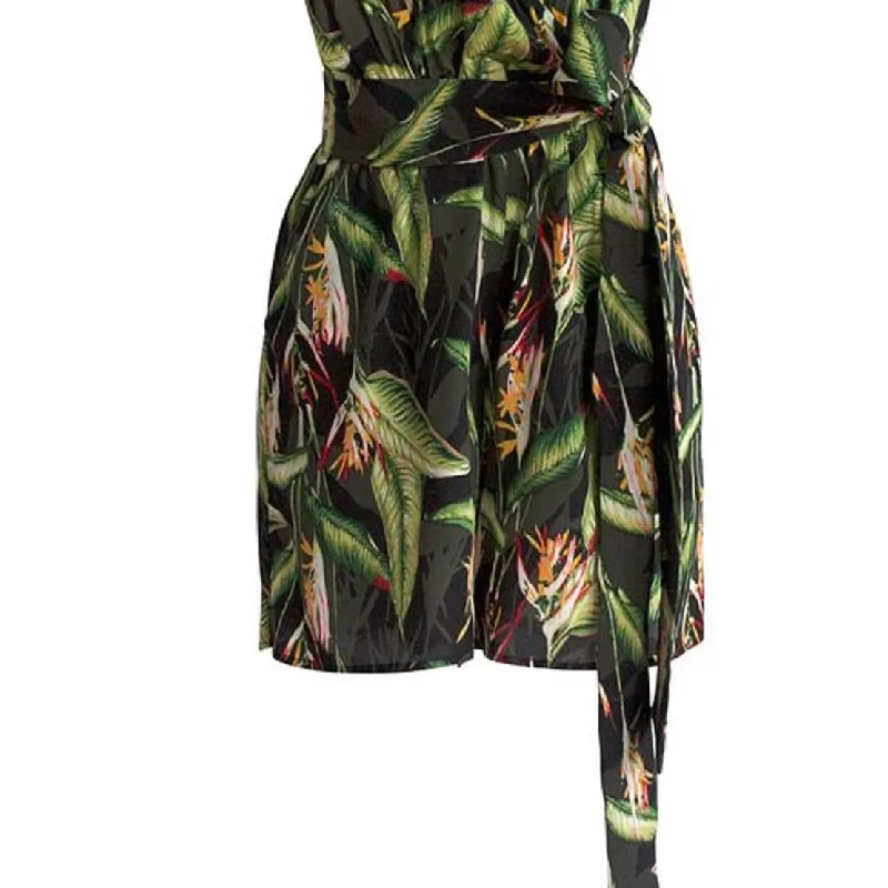 Relaxed Dresses Bcbgmaxazria Women's Bird Of Paradise Romper Black Size Large