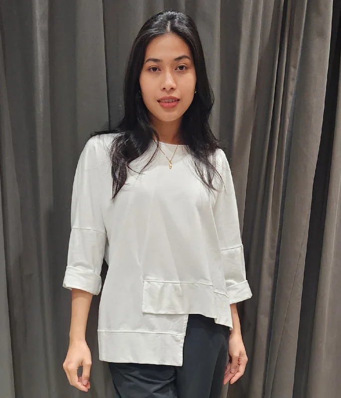 Designer Style Paolo Tricot, SU8370 Asymmetrical Sweatshirt