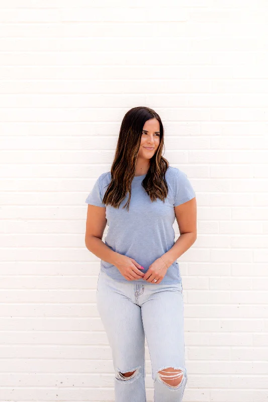 Casual Chic Lauren Acid Wash T-Shirt | Vintage Blue
