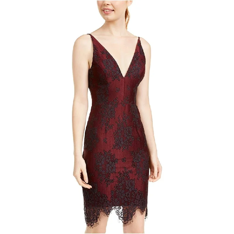 High-end Sense Blondie Nites Women's Above The Knee Pencil Party Dress Black Size 1