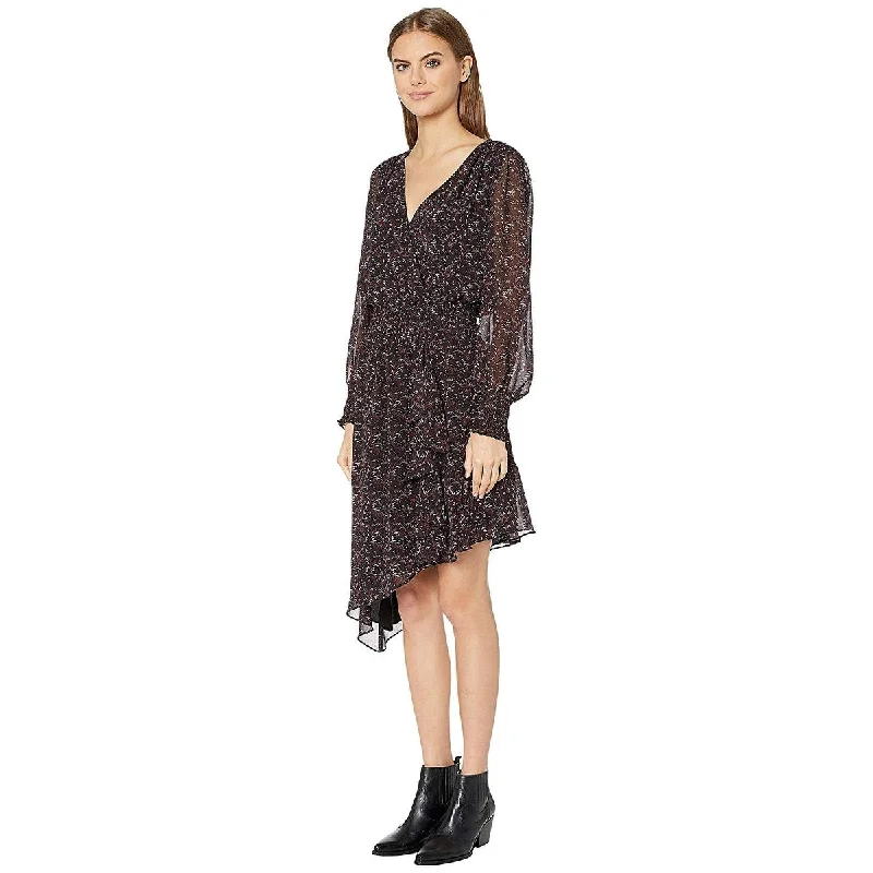 Summer Selection 1.State Women's Long Sleeve Asymmetric Hem Baroque Floral Dress Black Size Small Summer Selection 1.State Women's Long Sleeve Asymmetric Hem Baroque Floral Dress Black Size Small