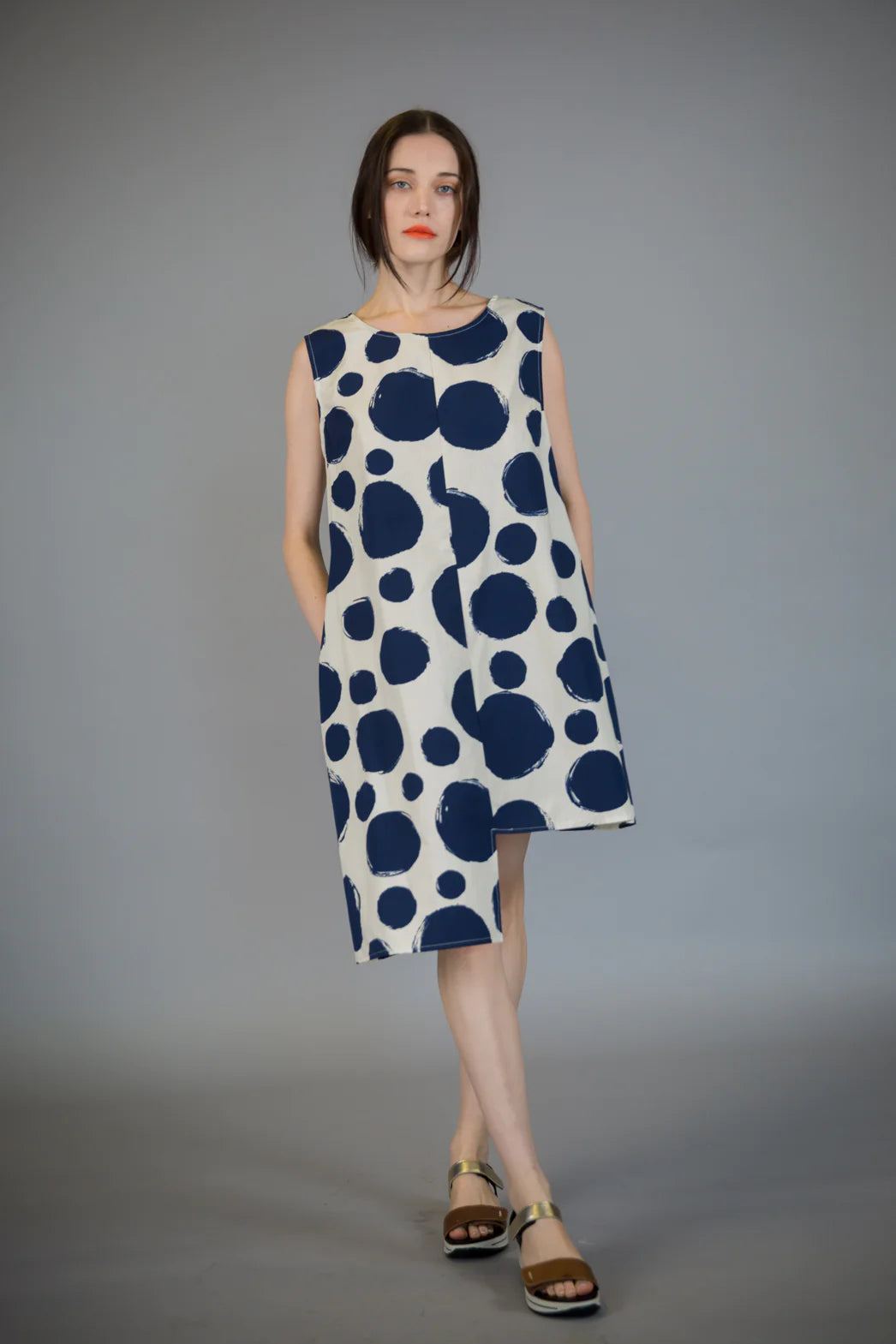 Feminine Charm Paolo Tricot Sale, SU8224 Long Polka Dot Tank Dress 50% Off Regular Price Feminine Charm Paolo Tricot Sale, SU8224 Long Polka Dot Tank Dress 50% Off Regular Price