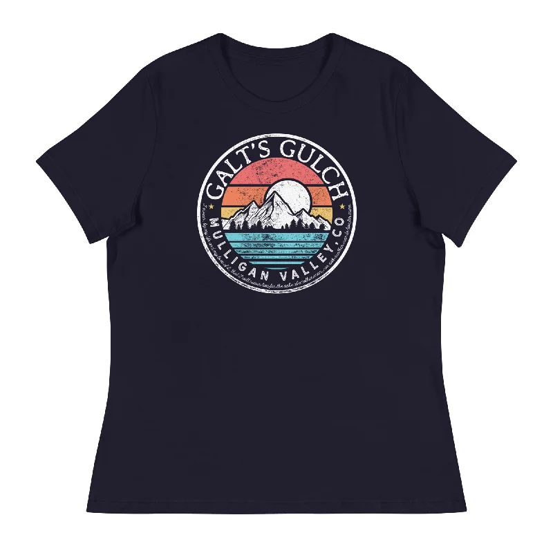 Retro Stripes Galt's Gulch Women's Relaxed T-Shirt