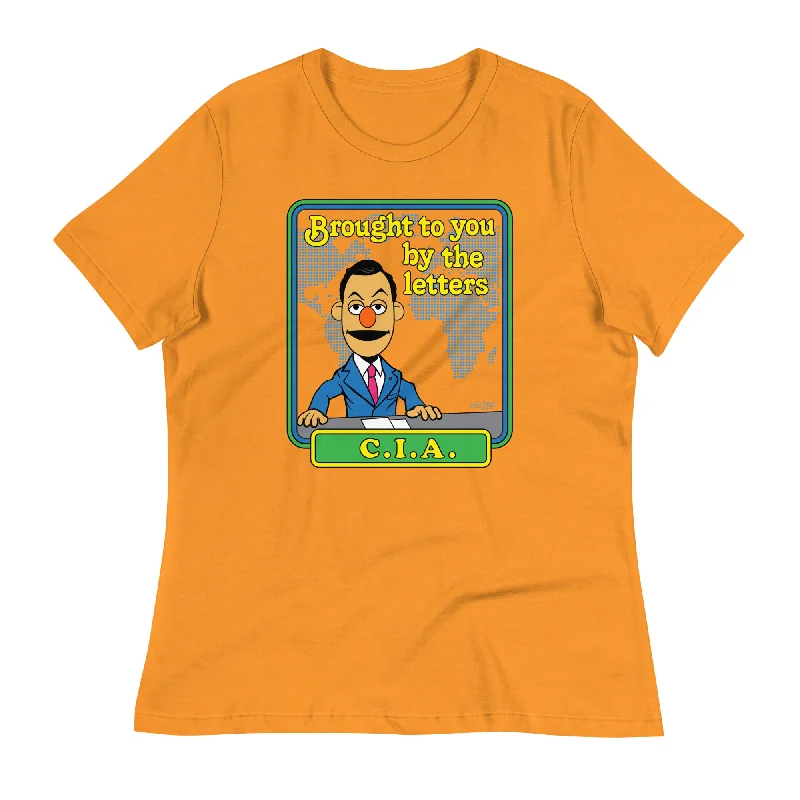 Street Cool Brought to You By the Letters CIA Women's Relaxed T-Shirt