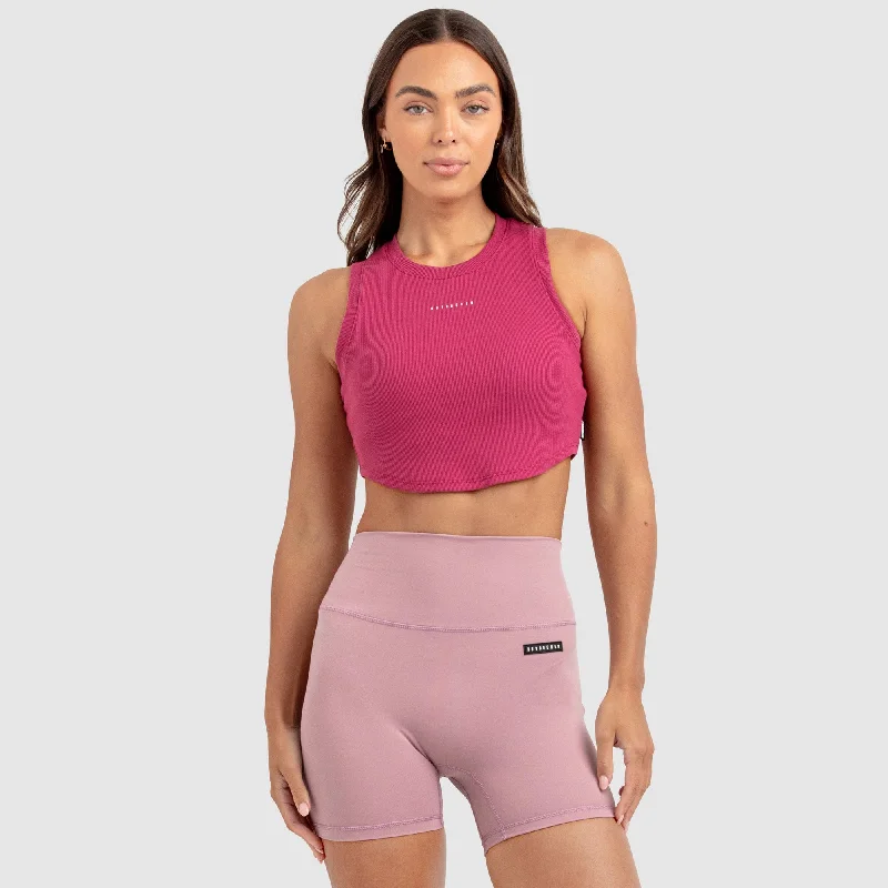 Beautiful Romance Womens Scoop Tank - Deep Rose