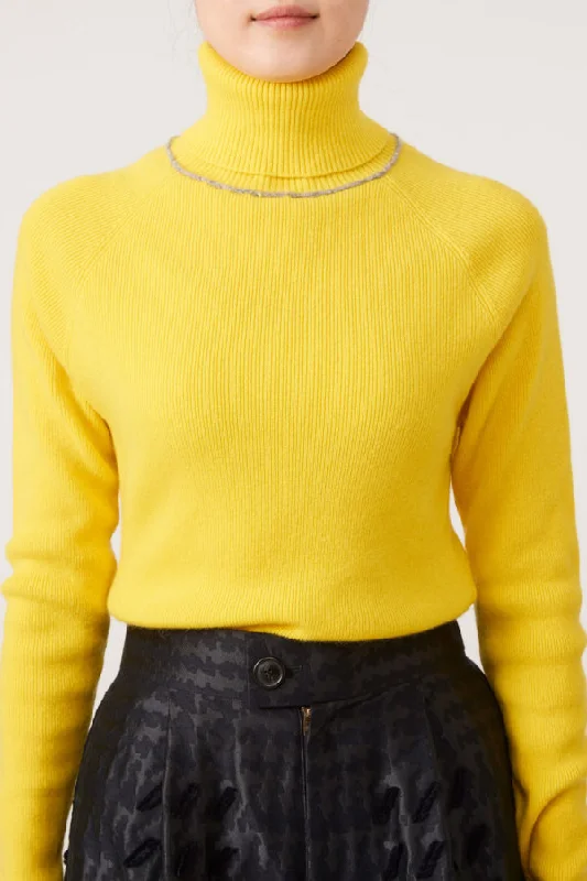 Relaxed Dresses CANACO | Turtle Neck Cashmere Knit Tops