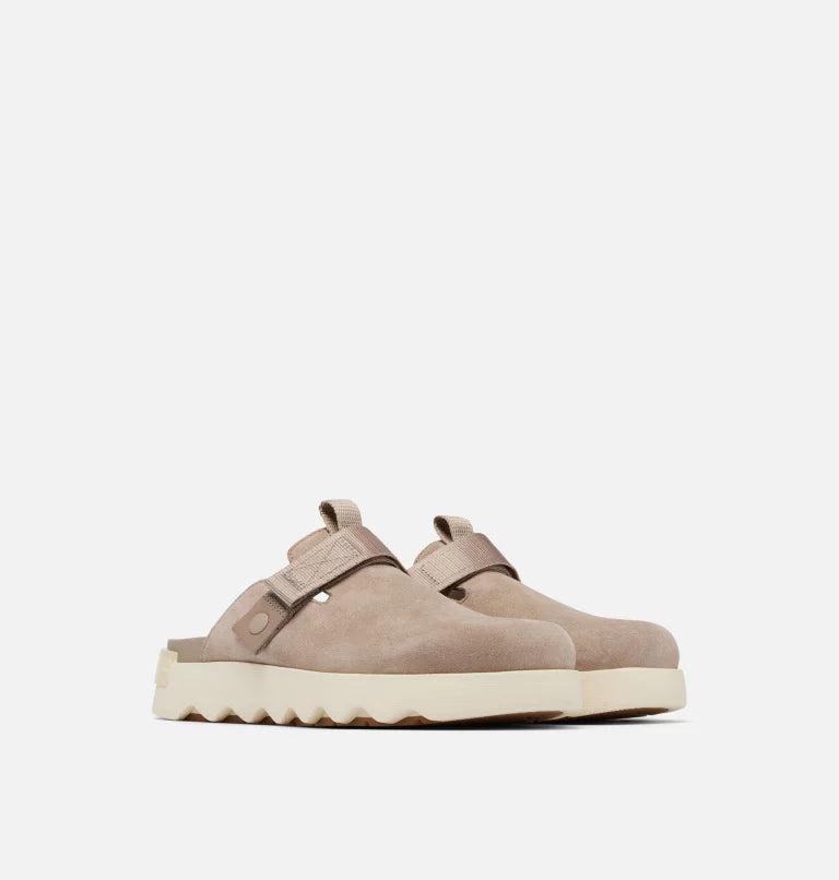 Fashionable and versatile Sorel Viibe Clog | Omega Taupe/Honey White