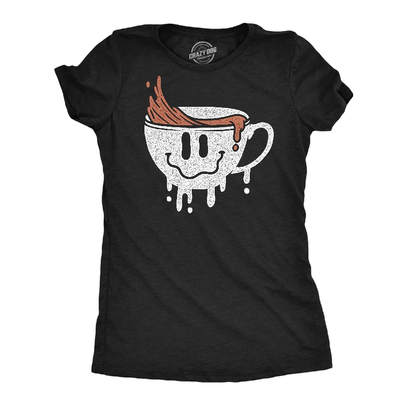 Elegant And Simple Dripping Coffee Smile Women's T Shirt