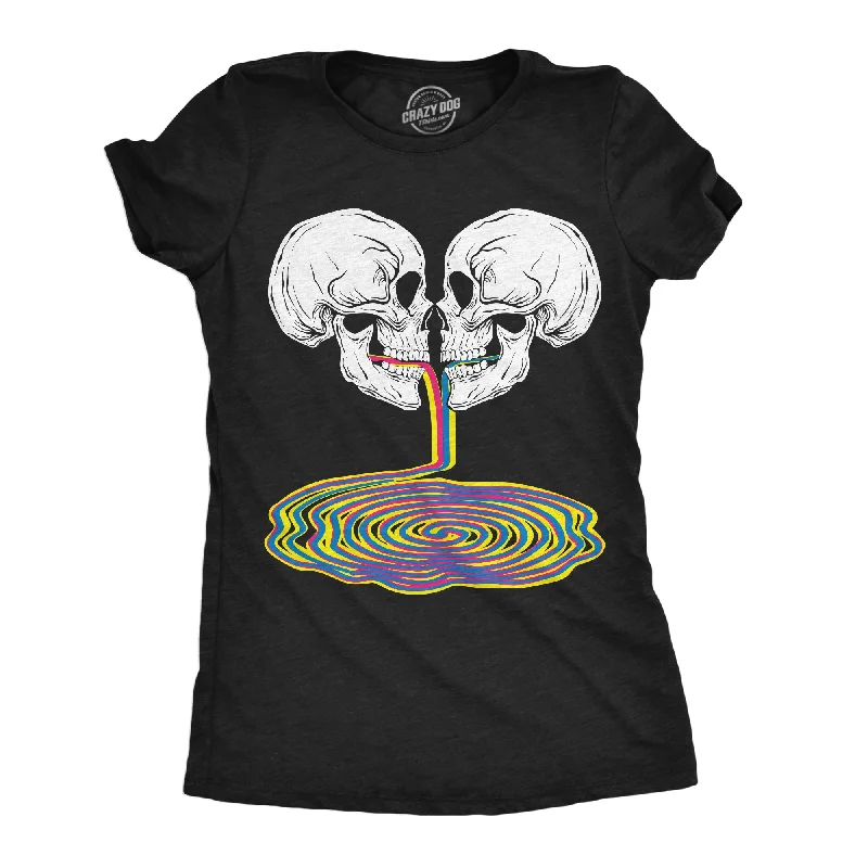 Daily Comfort Skull Rainbow Puddle Women's T Shirt