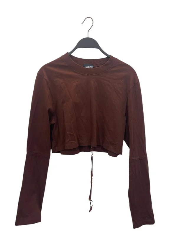 High-end Fabrics JACQUEMUS/LS T-Shirt/L/Cotton/BRW/