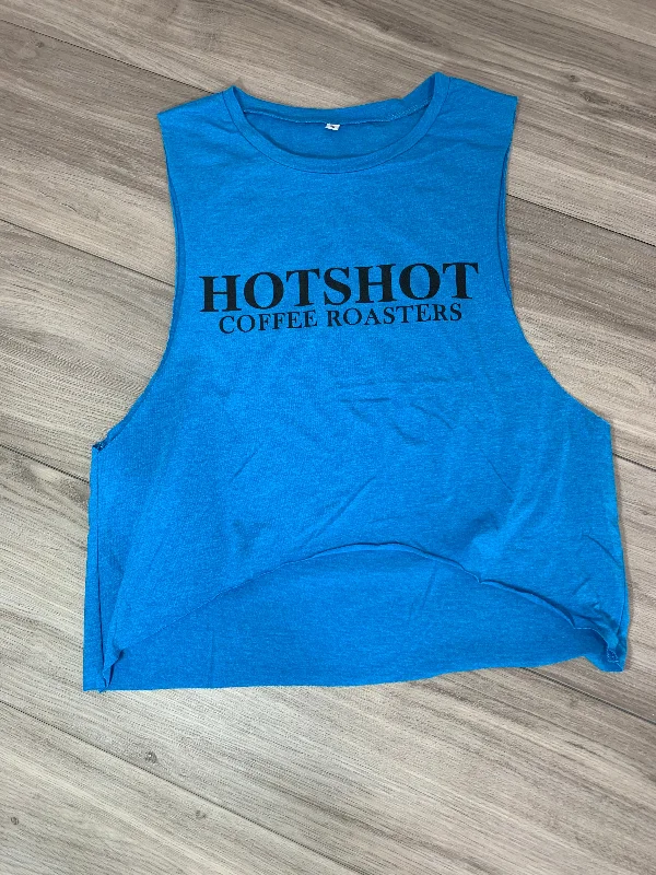 Fashion Must-have HOTSHOT COFFEE ROASTERS MUSCLE TANK (TEAL)