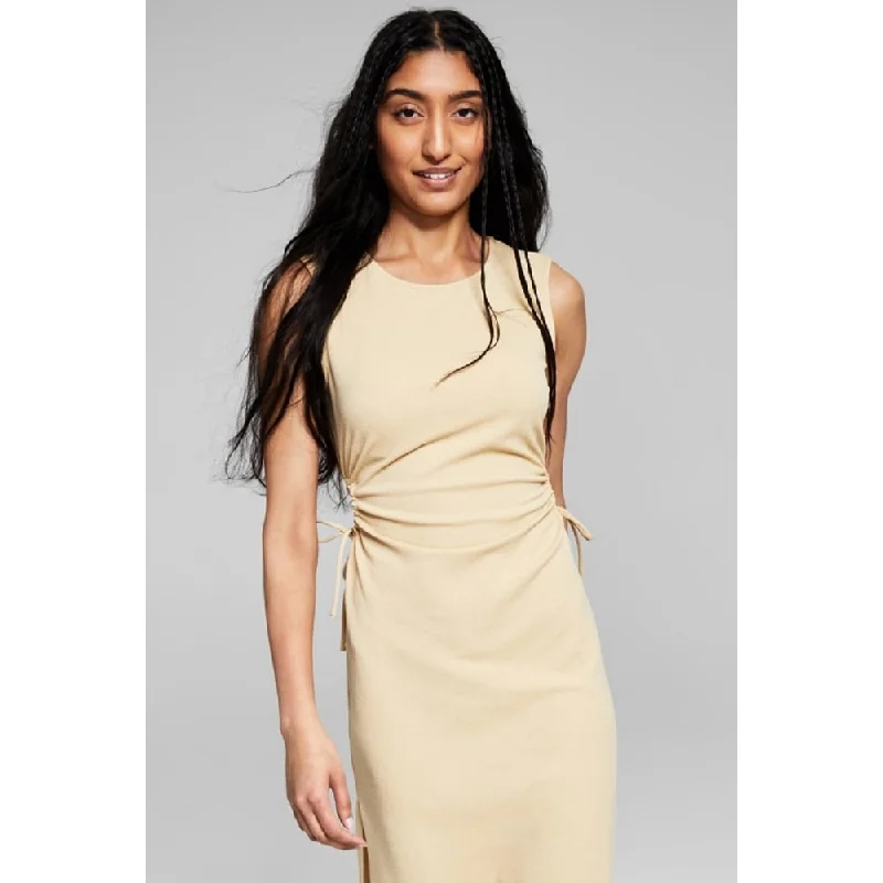 Sports Jacket And Now This Women's Side Cutout Midi Dress Brown Size Small