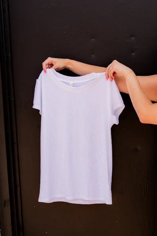 Fresh Wear Jocelyn Ribbed T-Shirt | Off White