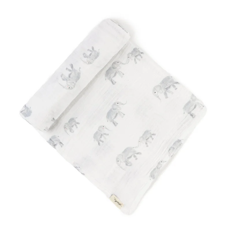 Independent design Pehr Swaddle Blanket in Follow Me Elephant