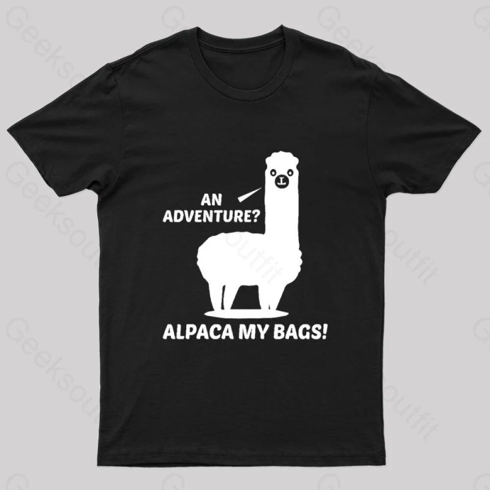Elegant Temperament Alpaca My Bags Geek T-Shirt
