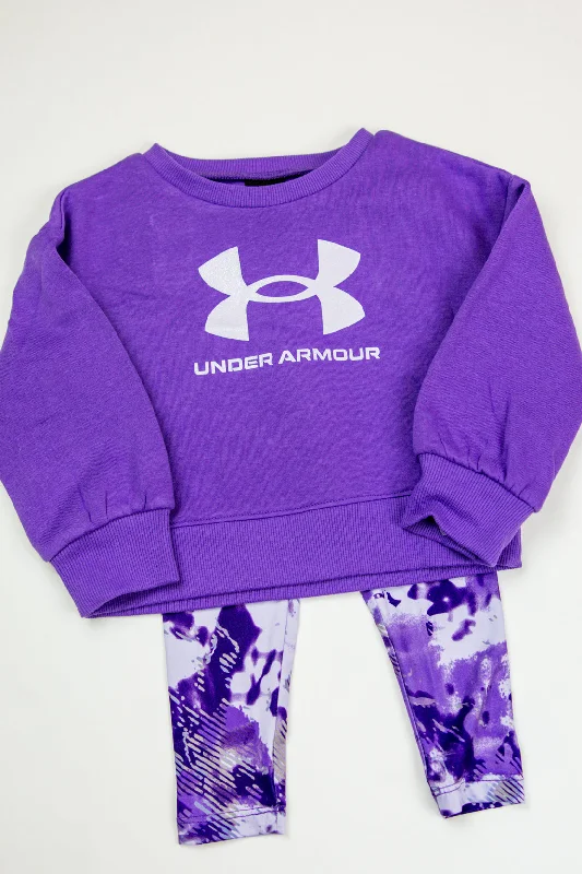 Soft Looks Under Armour Logo Crewneck Set | Lavish