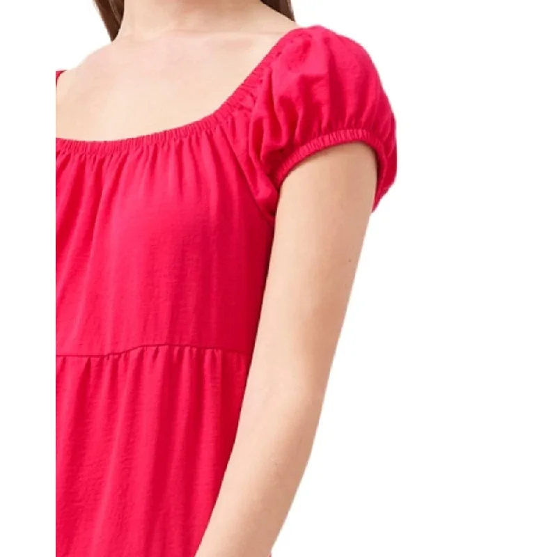 Romantic And Sweet Riley & Rae Women's Square Neck Short Shift Dress Red Size Xx-Large Romantic And Sweet Riley & Rae Women's Square Neck Short Shift Dress Red Size Xx-Large