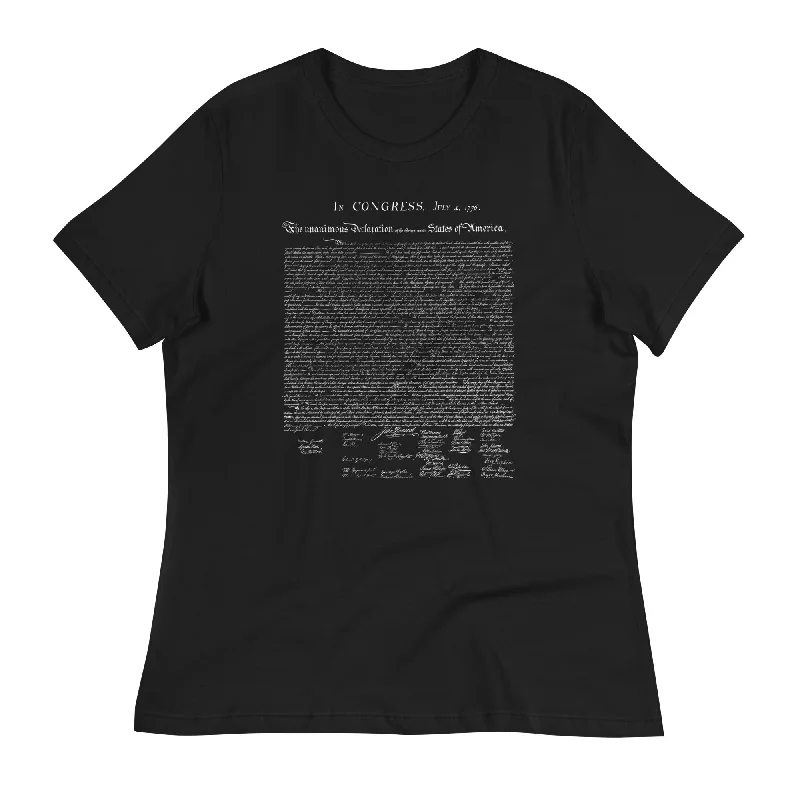 Ultra-lightweight Declaration of Independence Women's Relaxed T-Shirt