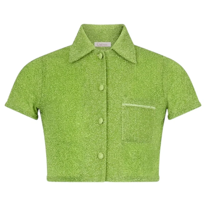 LUMIERE BOWLING BUTTON DOWN TOP