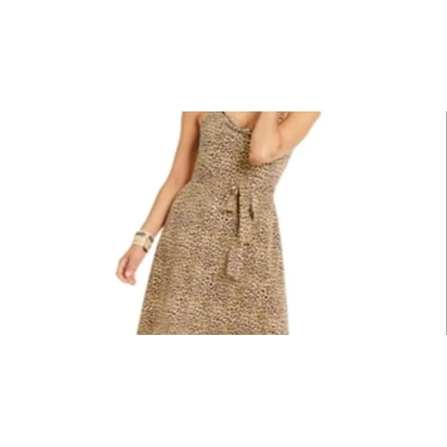 Exquisite workmanship Thalia Sodi Women's High Low Belted Dress Brown Size Xl
