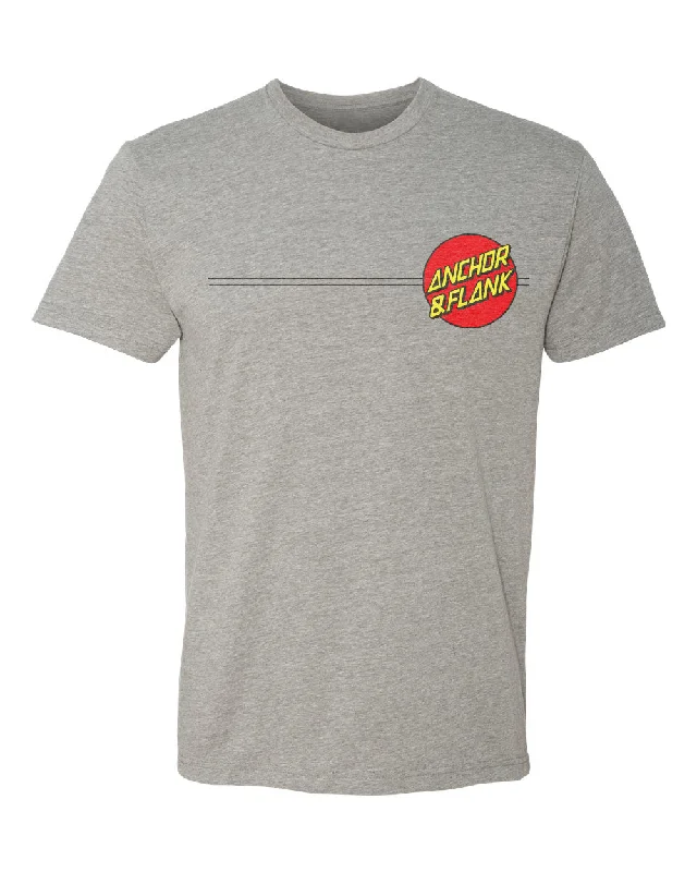 Fashionable Prints ANCHOR & FLANK - Grey T-Shirt