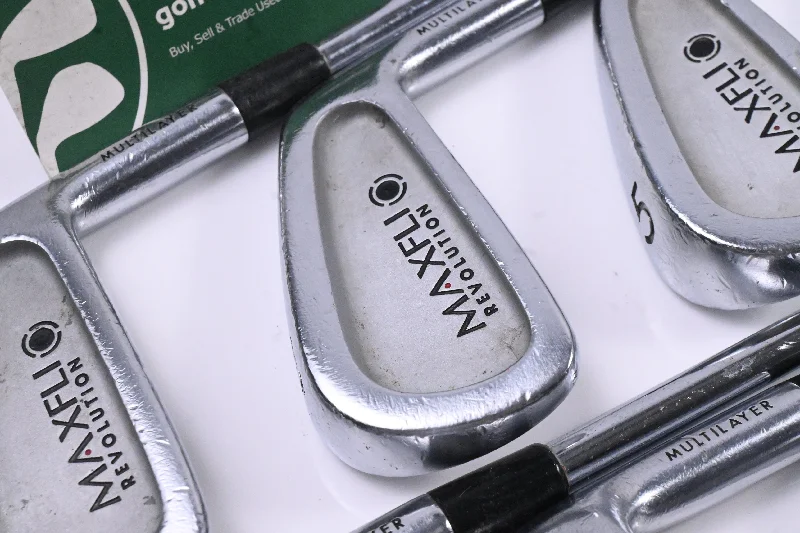 Classic Series Maxfli Revolution Black Dot Irons / 3-PW / Regular Flex Dynamic Gold R300U