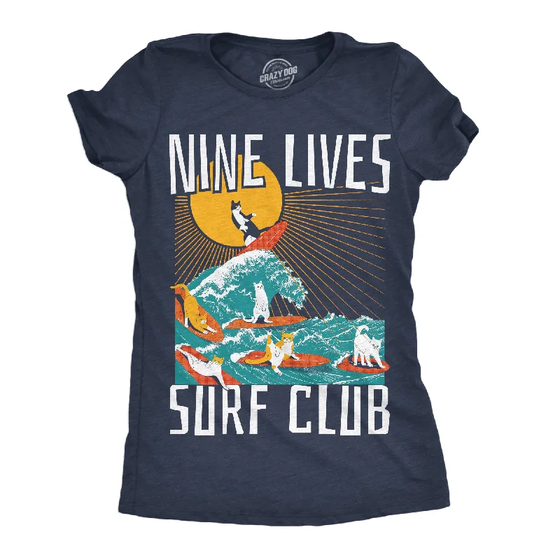 Sports And Leisure Nine Lives Surf Club Women's T Shirt