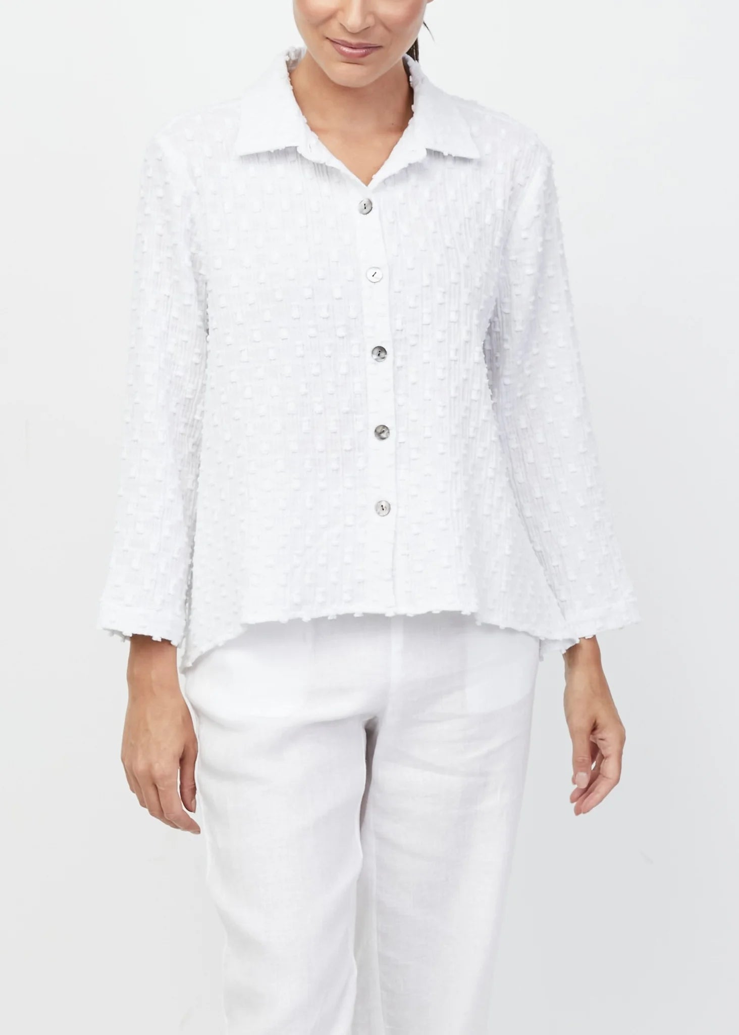 Embroidered Letters Liv Sale, L270352 Boyfriend Shirt